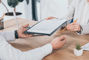 Injury Compensation Form Signing